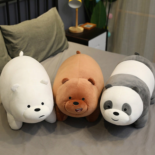 Stand Bare Bear Plush Toys Children Stuffed Animals Cartoon Figure Plush Doll Pillow Soft Cute Plush Stuff Birthday Gift Kids