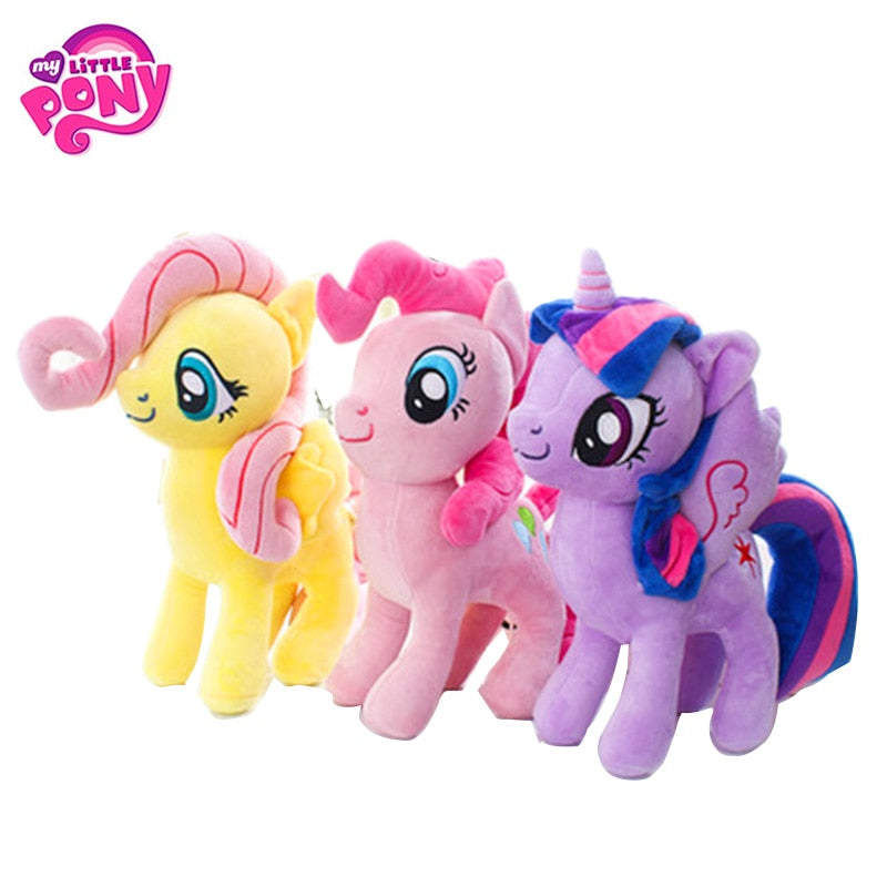 22- 40cm My Little Pony Toy Stuffed Plush Doll Pinkie Pie Rainbow Dash Movie&TV Unicorn Toy Friendship Is Magic Present For Girl